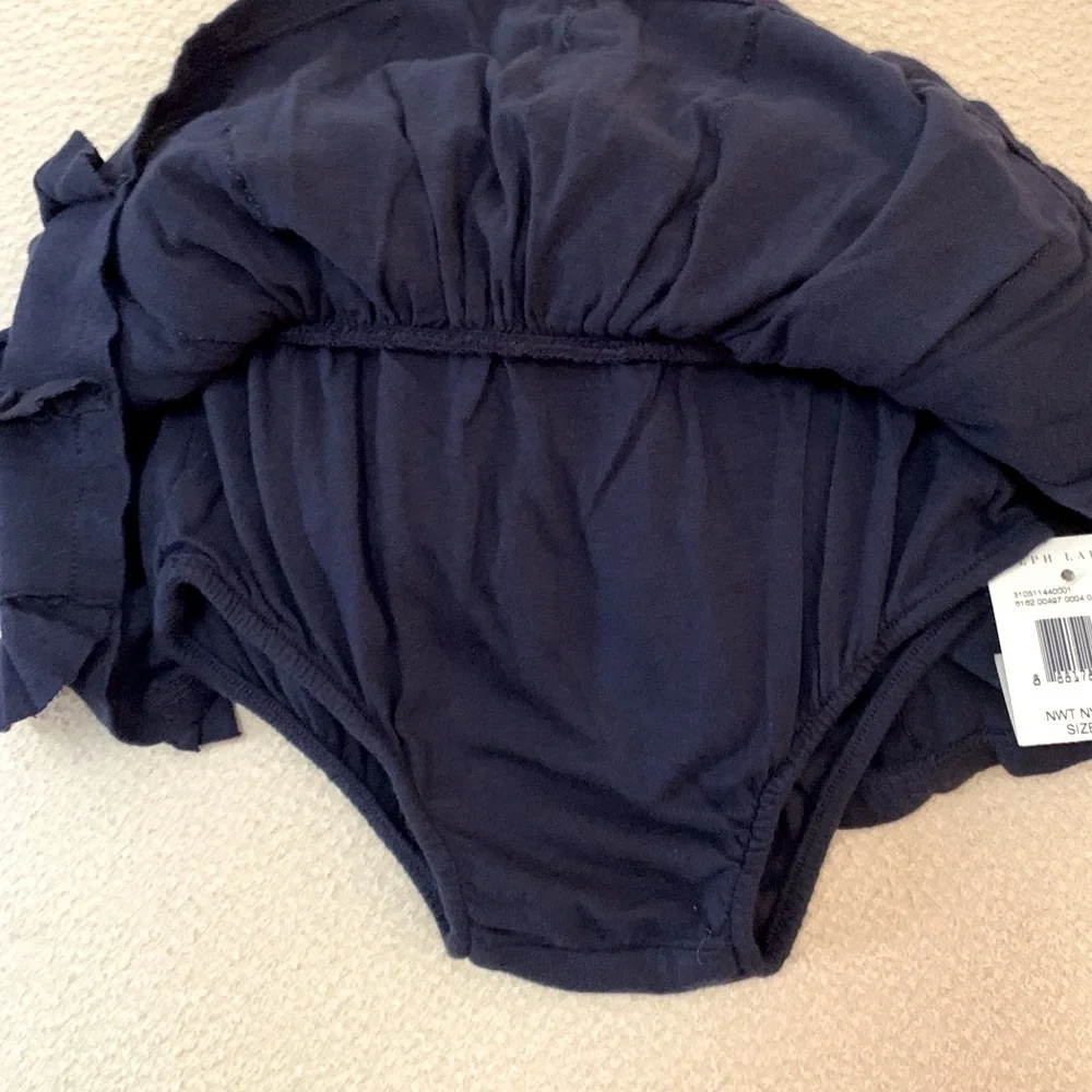 Ralph Lauren Navy Ruffle Skirt Size 18 months NWT